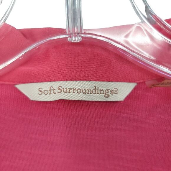 Soft Surroundings Pink Button Down Dress Tunic - Picture 9 of 9